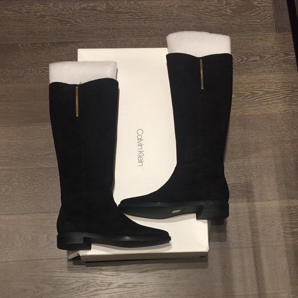 Calvin Klein tall suede boots - NWOT